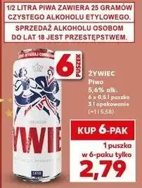 Kaufland Piwo Żywiec Jasne Pełne oferta