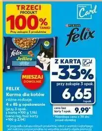 Kaufland Karma dla kota rybne smaki w galaretce Purina Felix Sensations Jellies oferta