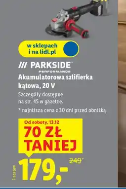 Lidl Akumulatorowa szlifierka kątowa oferta