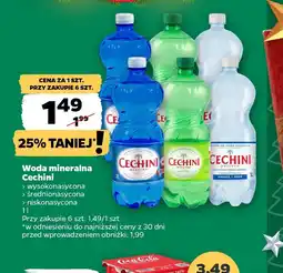 Netto Woda mineralna Cechini oferta