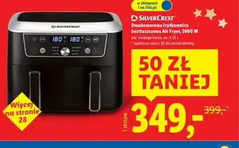 Dwukomorowa frytkownica beztłuszczowa Air Fryer