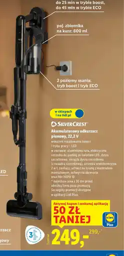 Lidl Akumulatorowy odkurzacz pionowy Silvercrest oferta
