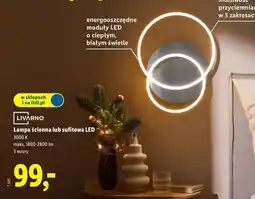 Lidl LIVARNO Lampa ścienna lub sufitowa LED oferta