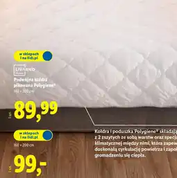 Lidl Podwójna kołdra pikowana Polygiene oferta