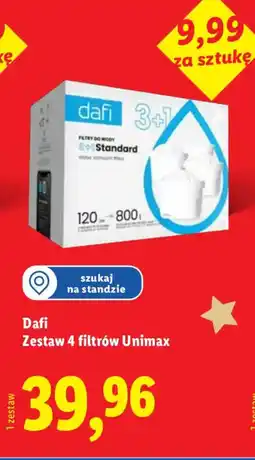 Lidl Dafi Zestaw 4 filtrów Unimax oferta
