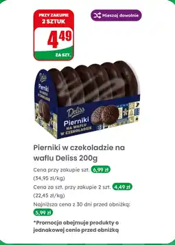 Dino Pierniki w czekoladzie na waflu 200g Deliss oferta