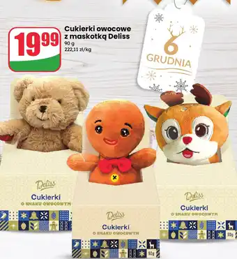 Cukierki owocowe z maskotką Deliss