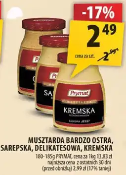 Arhelan Musztarda bardzo ostra, sarepska, delikatesowa, kremska Prymat oferta