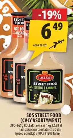 Arhelan Sos Street Food Roleski (cały asortyment) oferta