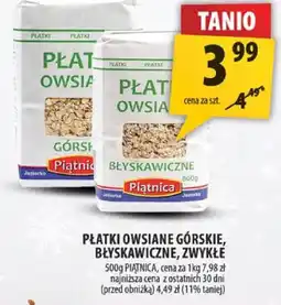 Arhelan Płatki owsiane górskie, błyskawiczne, zwykłe Platnica oferta