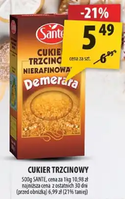 Arhelan Cukier trzcinowy nierafinowany Demerara Sante oferta