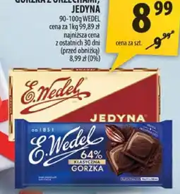 Arhelan Czekolada klasyczna gorzka 64%, gorzka z orzechami, miętna E.Wedel oferta