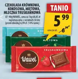 Arhelan Czekolada krówkowa, kokosowa, miętowa, mleczna truskawkowa Wawel oferta
