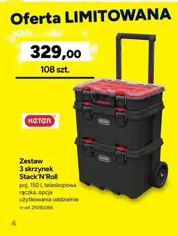 Bricoman Zestaw skrzynek Keter oferta