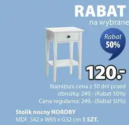 JYSK Stolik nocny MDF oferta