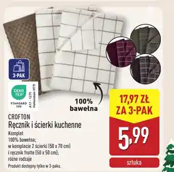 ALDI Ścierki kuchenne Crofton oferta