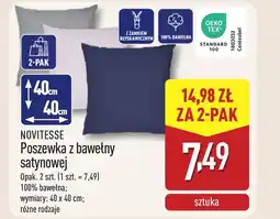 ALDI Poszewka Novitesse oferta