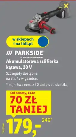 Lidl Szlifierka kątowa Parkside oferta