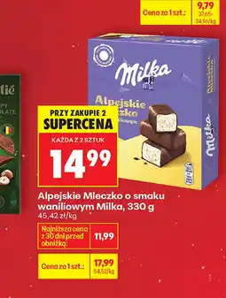 Biedronka Mleczko alpejskie Milka oferta