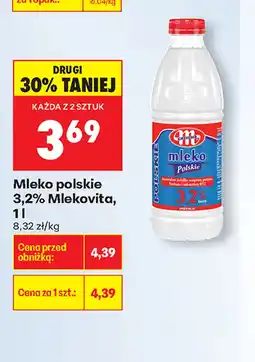 Biedronka Mleko Mlekovita oferta