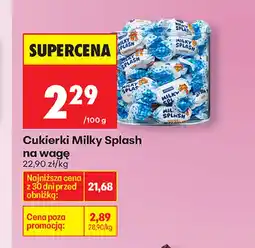 Biedronka Cukierki Milky Splash oferta
