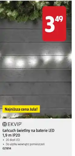 Jula łańcuch świetlny na baterie LED oferta