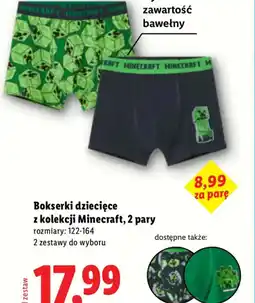 Lidl Bokserki dziecięce oferta