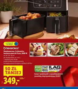Lidl Dwukomorowa frytkownica beztłuszczowa Air Fryer oferta