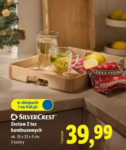 Lidl Zestaw 2 tac bambusowych oferta
