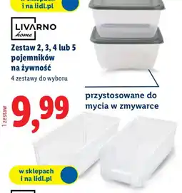 Lidl Zestaw pojemników na żywność oferta