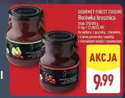 ALDI Borówka brusznica z czarną porzeczką i wanilią Gourmet Finest Cuisine oferta