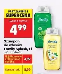 Biedronka Szampon z pokrzywą Family Splash oferta