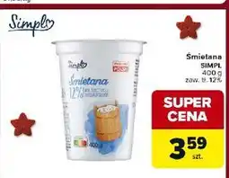 Carrefour Express Śmietana 12% Simpl oferta