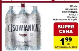 Carrefour Express Woda lekko gazowana Cisowianka oferta