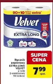 Carrefour Express Ręcznik papierowy Velvet Extra Long oferta