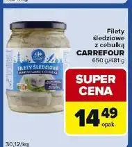 Carrefour Express Filety śledziowe z cebulką Carrefour oferta