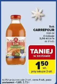 Carrefour Express Sok marchew-jabłko-truskawka Carrefour Classic oferta