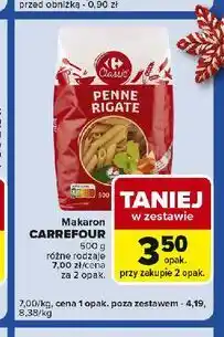 Carrefour Express Makaron penne rigate Carrefour Classic oferta