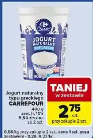 Carrefour Express Jogurt naturalny typ grecki Carrefour Classic oferta