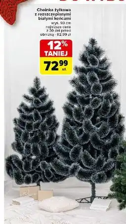 Carrefour Choinka żyłkowa z rozszczepialnymi końcówkami 90 cm oferta