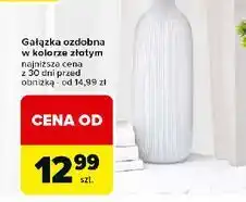 Carrefour Gałązka ozdobna złota oferta