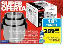 Carrefour Komplet garnków black Zwieger oferta