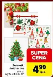 Carrefour Serwetki dekorowane świątecznie 33 x cm oferta