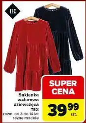 Carrefour Sukienka dziewczęca 3-14 lat Tex oferta