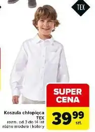 Carrefour Koszula chłopięca 3-14 lat Tex oferta