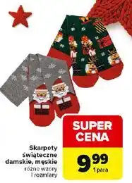 Carrefour Skarpetki świąteczne męskie oferta