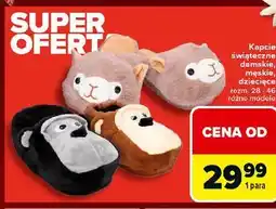 Carrefour Kapcie świąteczne męskie oferta