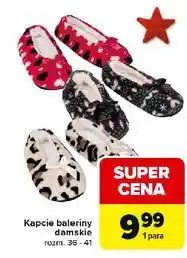 Carrefour Kapcie baleriny 36-41 oferta