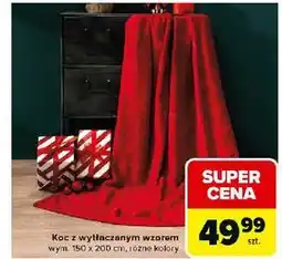 Carrefour Koc z wytłaczanym wzorem 150 x 200 cm oferta