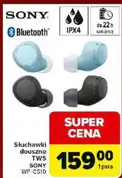 Carrefour Słuchawki wf-c510 czarne Sony oferta